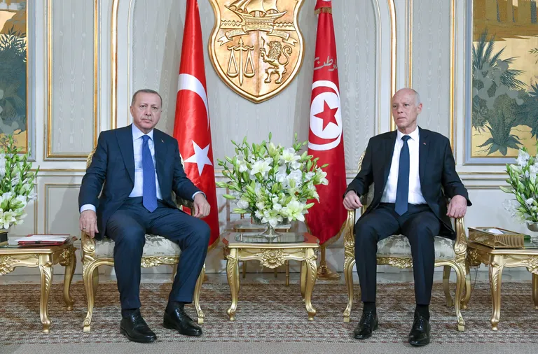Recep Tayyip Erdoğan ja Kaïs Saied.