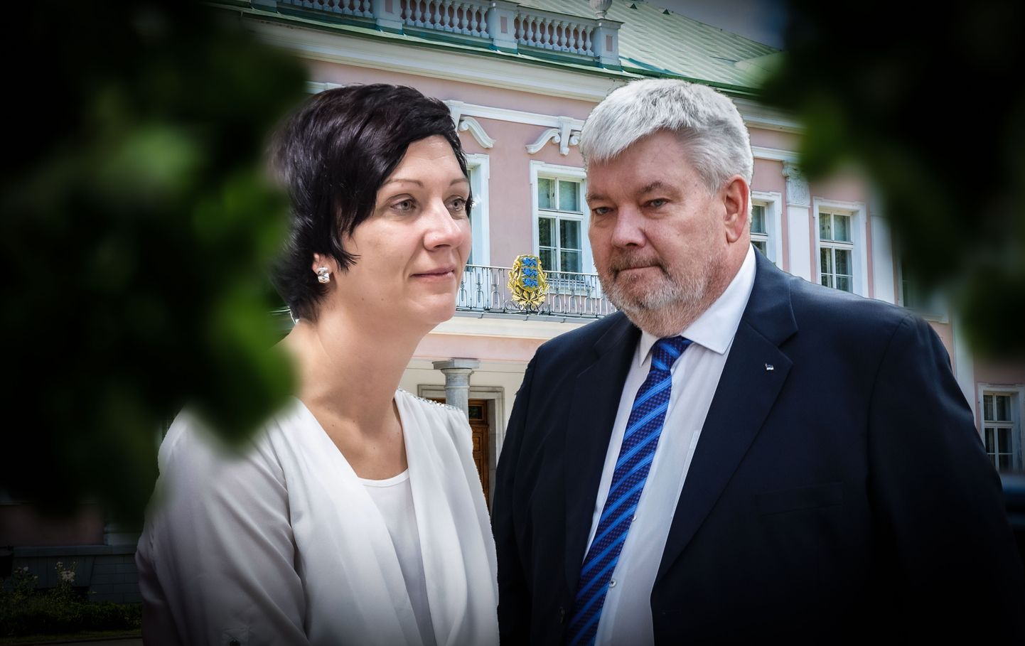 Rahandusministeeriumi kantsler Merike Saks ja president Alar Karise sisenõunik Toomas Sildam.