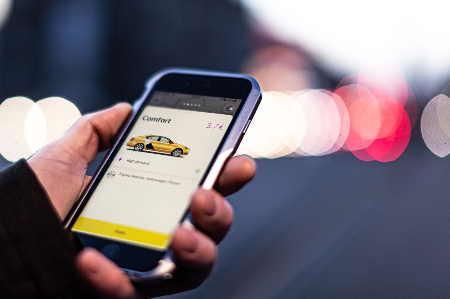 Приложение для заказа такси Yandex