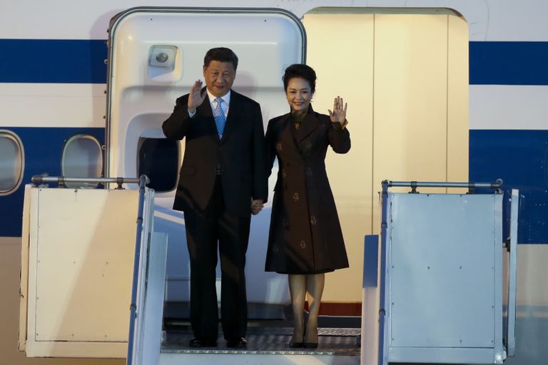 Hiina president Xi Jinping ja esileedi Peng Liyuan Buenos Aireses.