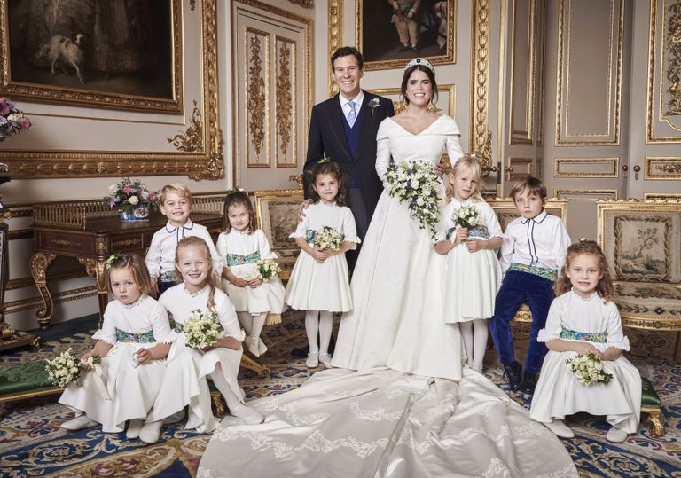Briti printsess Eugenie ja Jack Brooksbank 12. oktoobril 2018 oma pulmafotol