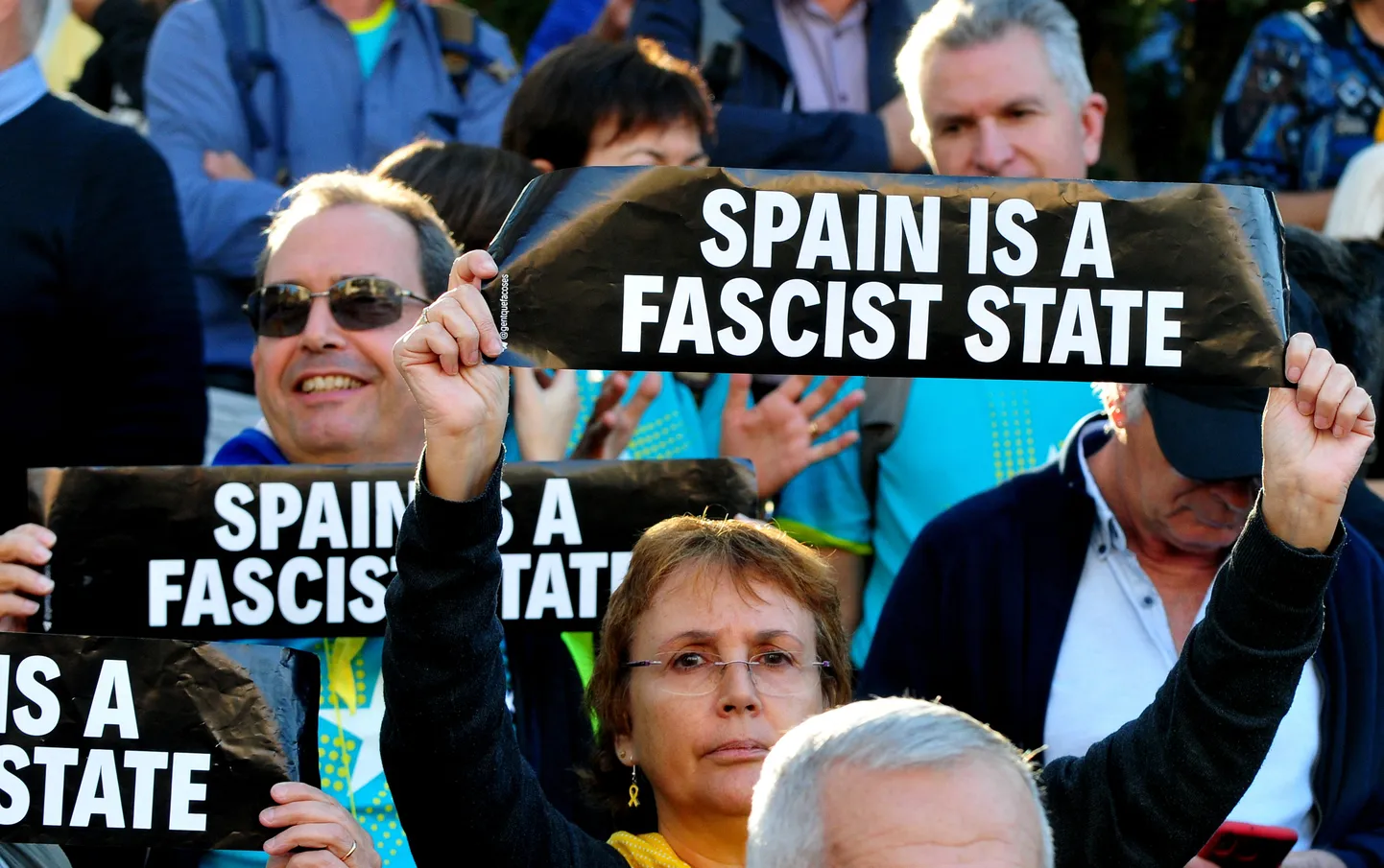 Meeleavaldajad Barcelonas.