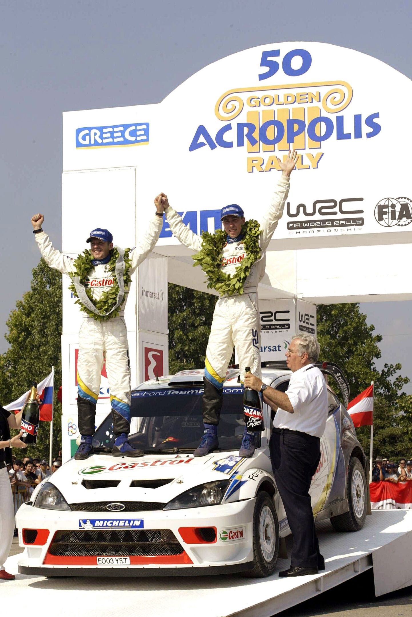 Markko Märtin (kaardilugeja Michael Park) võitis esimese eestlasena autoralli MM-etapi 2003. aastal Kreekas.