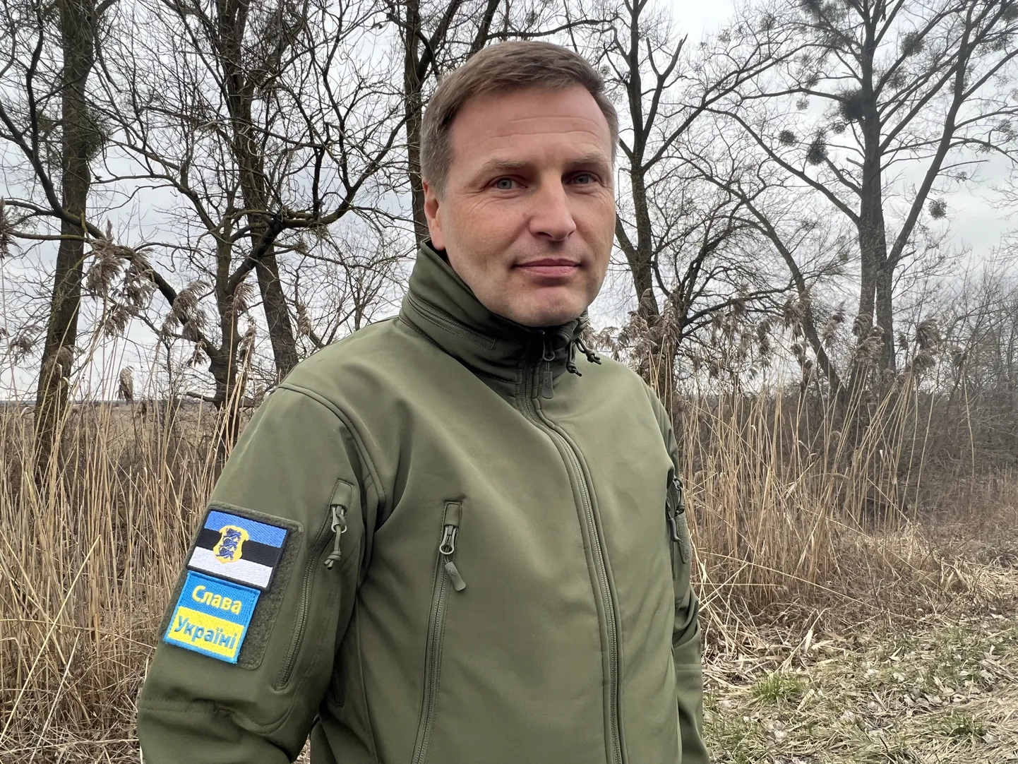 Ханно Певкур во время визита в Украину.