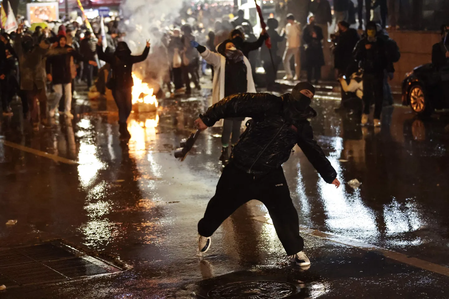Ankaras toimunud meeleavaldused Istanbuli meeri Ekrem İmamoğlu vahistamise vastu.