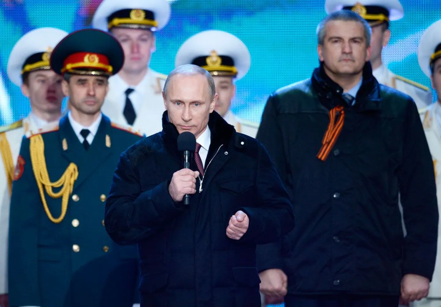 Vladimir Putin ja Sergei Aksjonov.