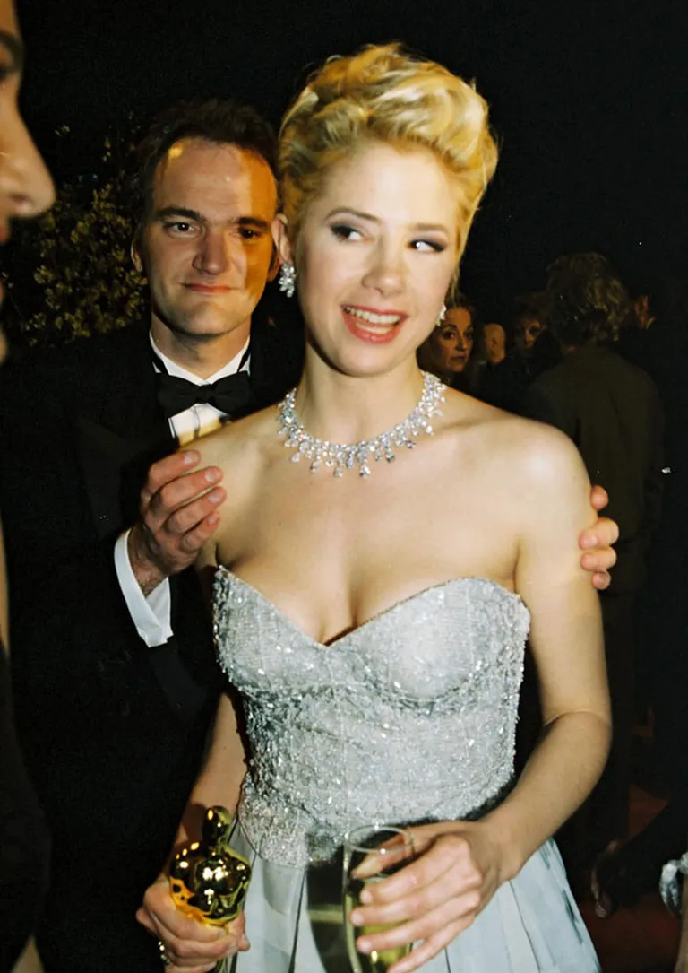 Kventins Tarantīno un Mira Sorvino 1996. gadā