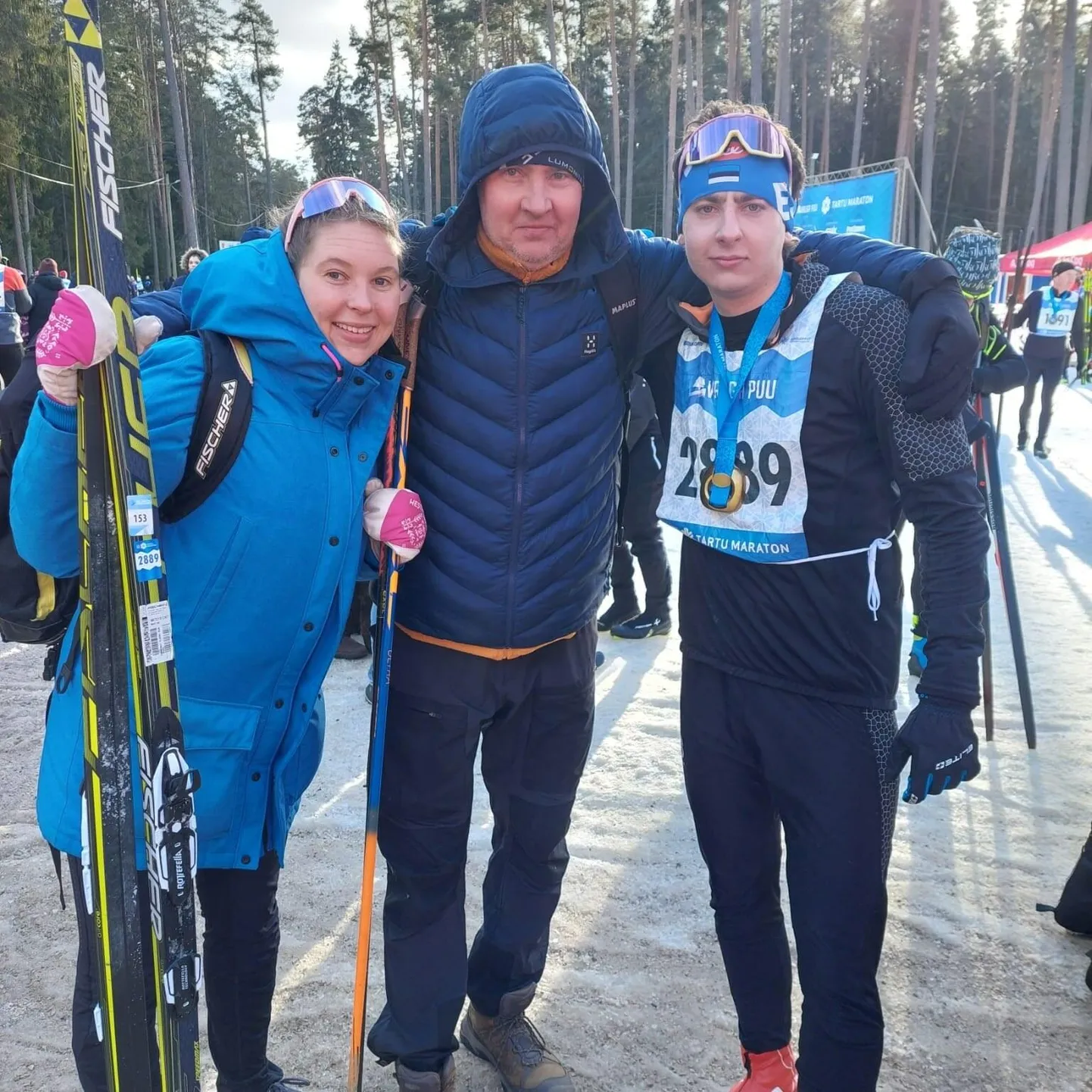 Tihti sünnivad Kuno Rooba ja laste ühised hetked sportides.