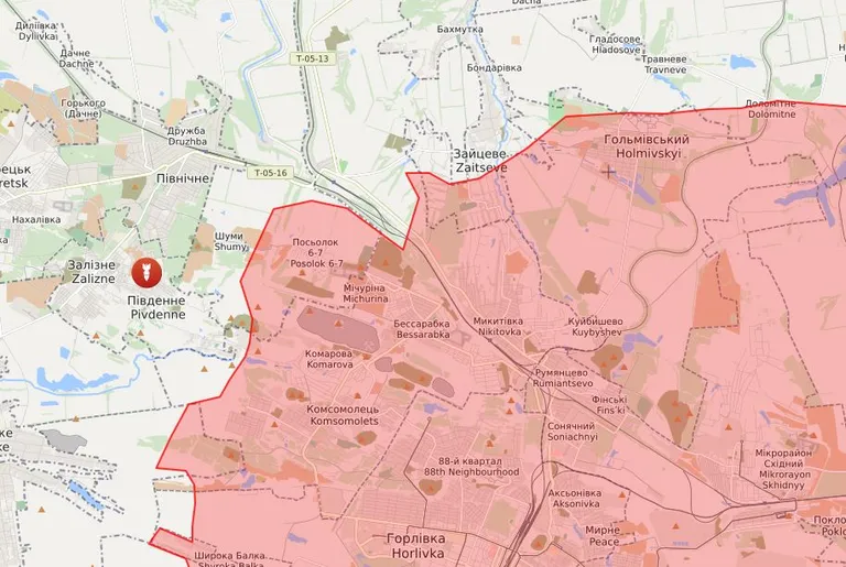Rindejoon 15. novembri seisuga Ida-Ukrainas.