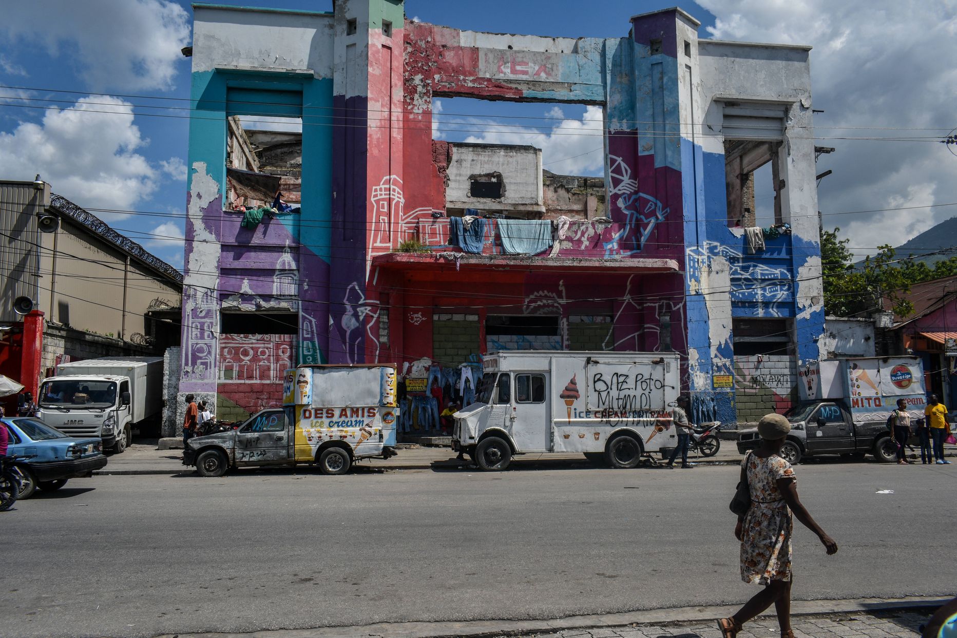 Kaader Port-au-Prince´i tänavatelt.