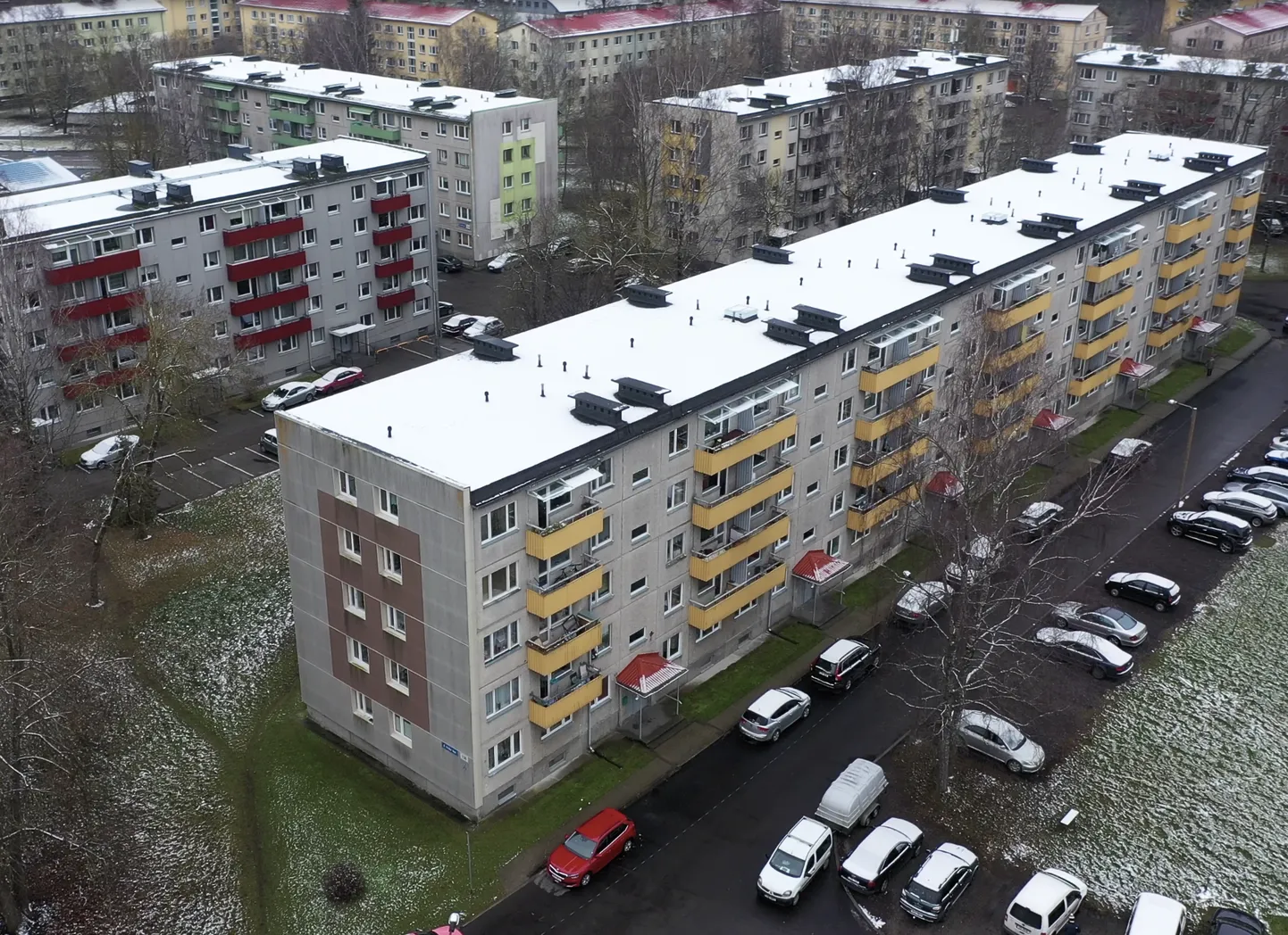 Панельные дома в Мустамяэ.