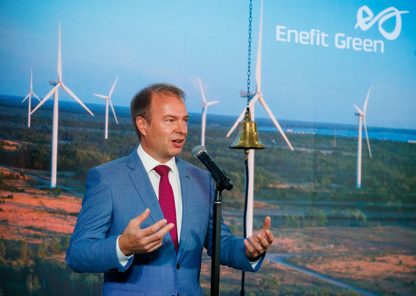 21.10.2021, Tallinn
Enefit Green aktsia esimese kauplemispäeva tähistamine Energia Avastuskeskuses. Hando Sutter.
Foto Mihkel Maripuu, Postimees