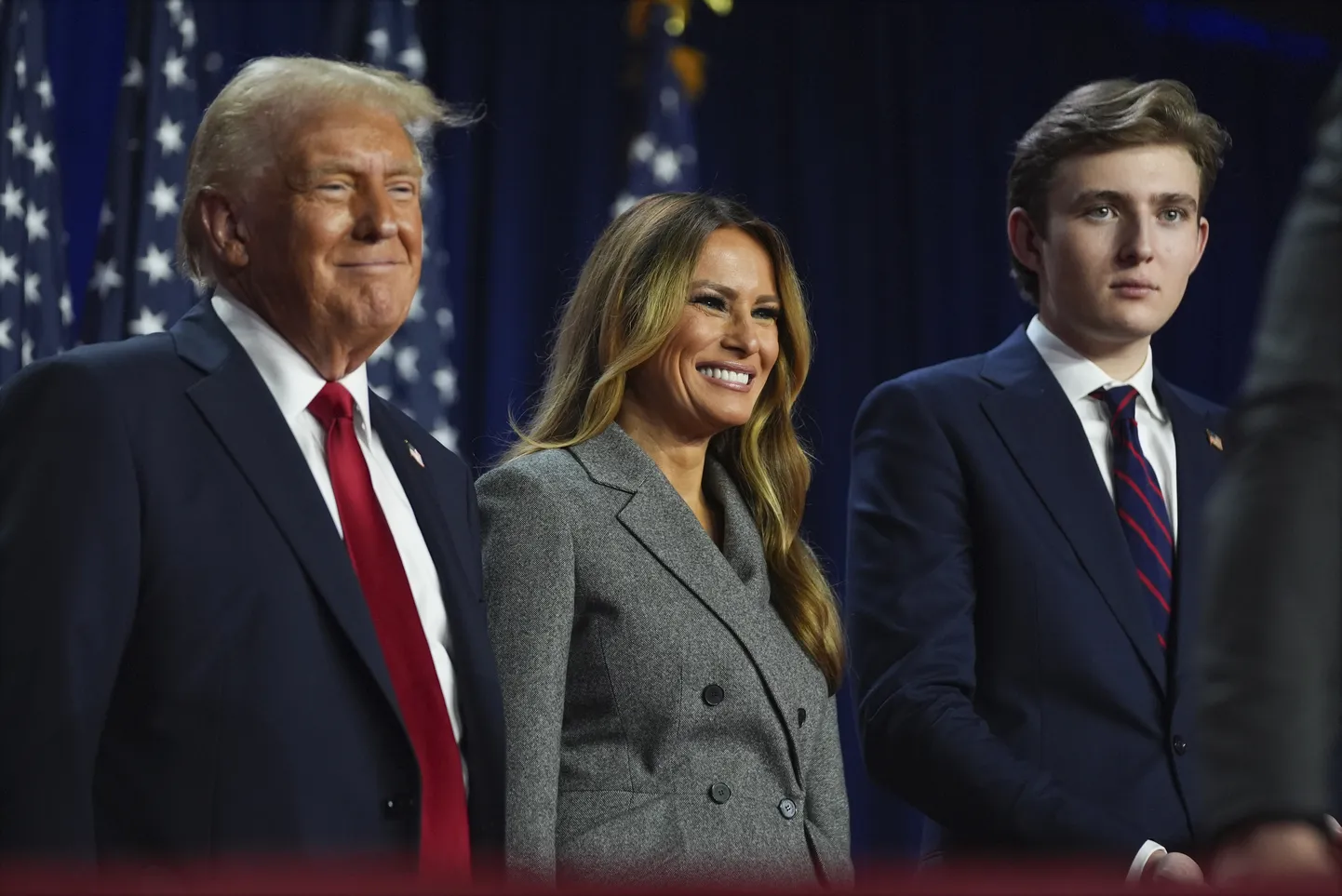 Donald, Ivanka ja Barron Trump.
