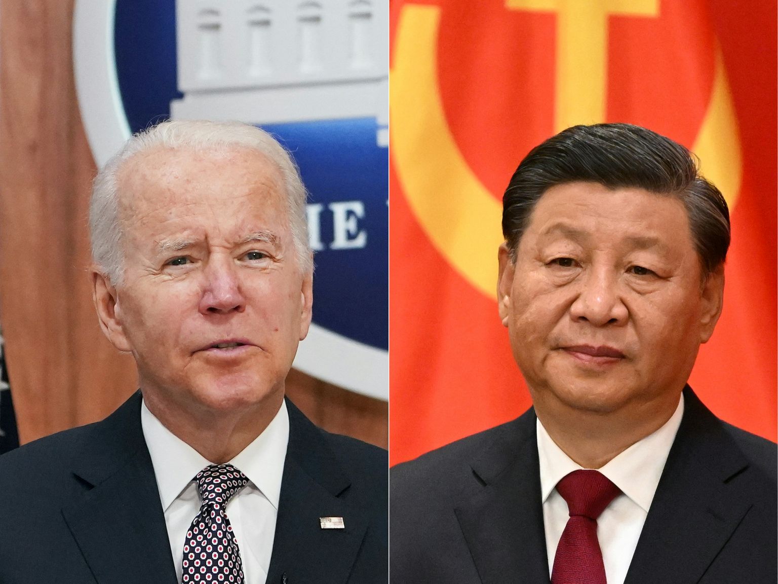 USA president Joe Biden (vasakul) ja Hiina president Xi Jinping (paremal) 11. november 2022.