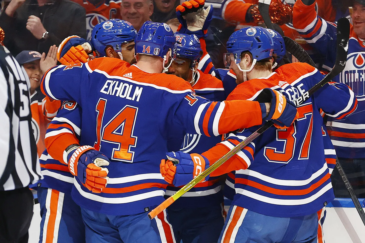 Edmontonas "Oilers" hokejisti