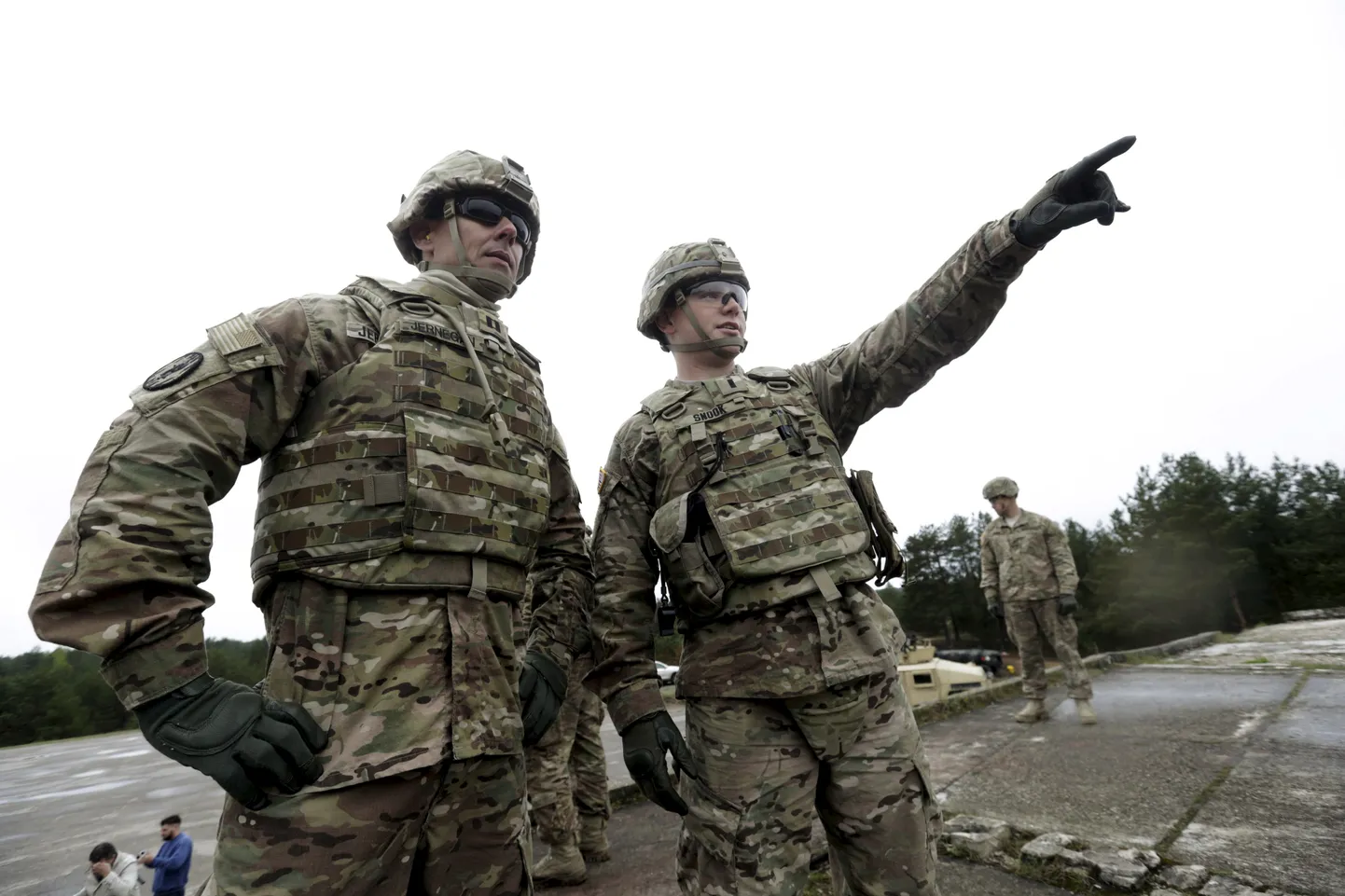 USA sõdurid Ādaži sõjaväebaasi.