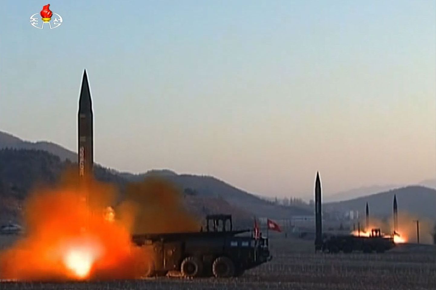 Põhja-Korea raketikatsetus.