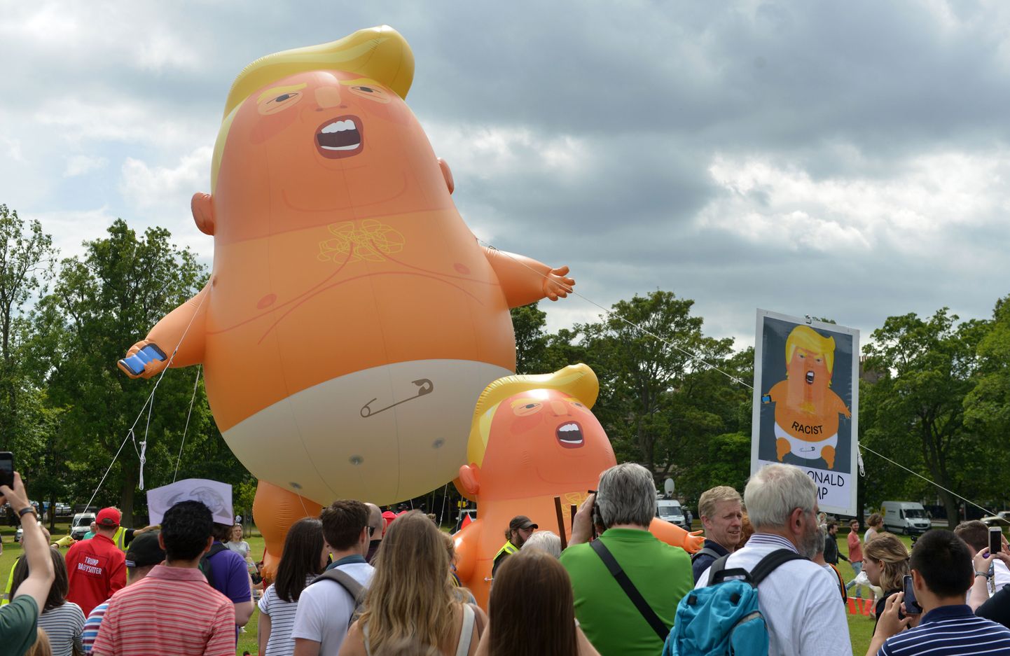 Suurbritannias lennutati «Beebi Trumpi» õhupalli presidendi töövisiidi ajal eelmisel nädalal.