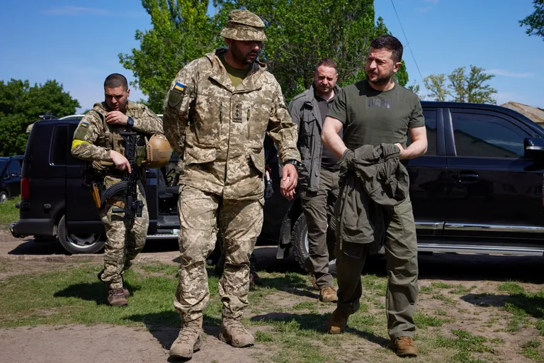 5. juunil külatas Zaporižžjat Ukraina president Volodomõr Zelenskõi.