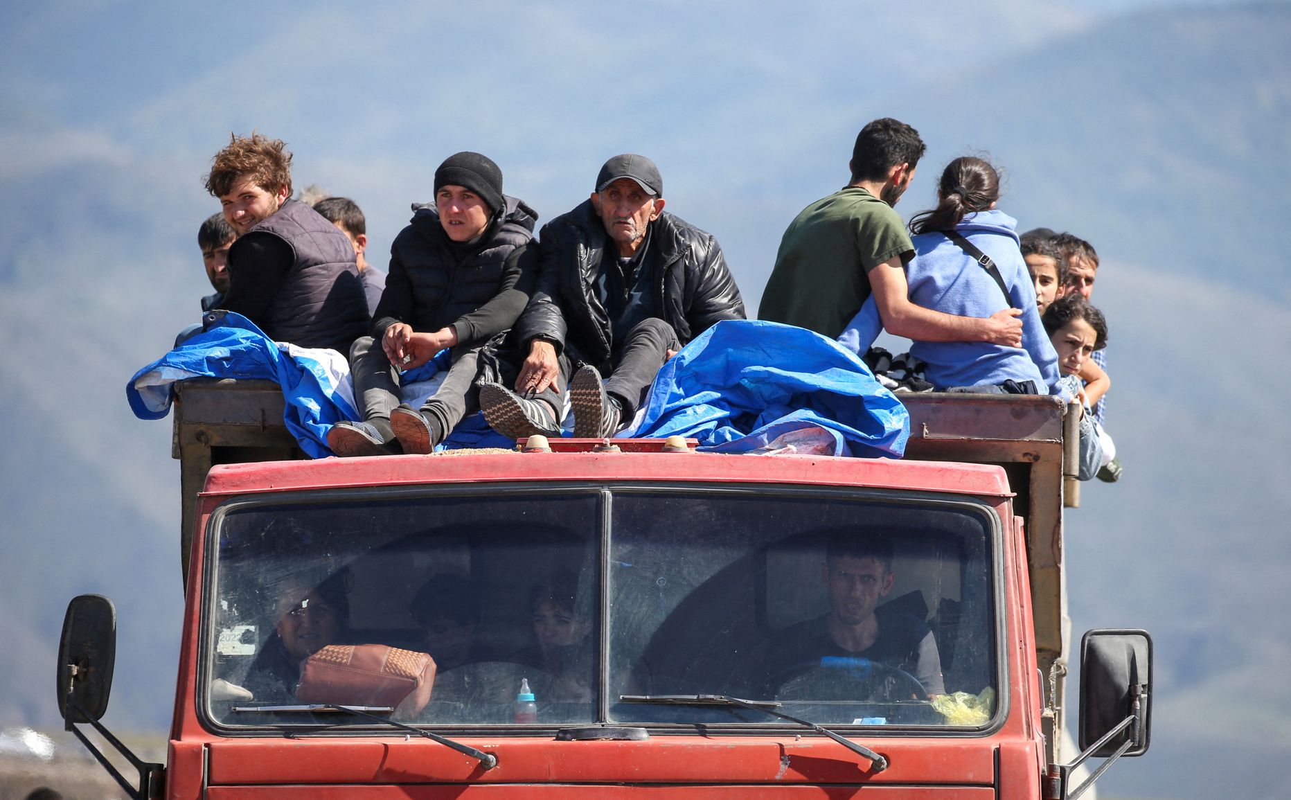 Bēgļi no Kalnu Karabahas.