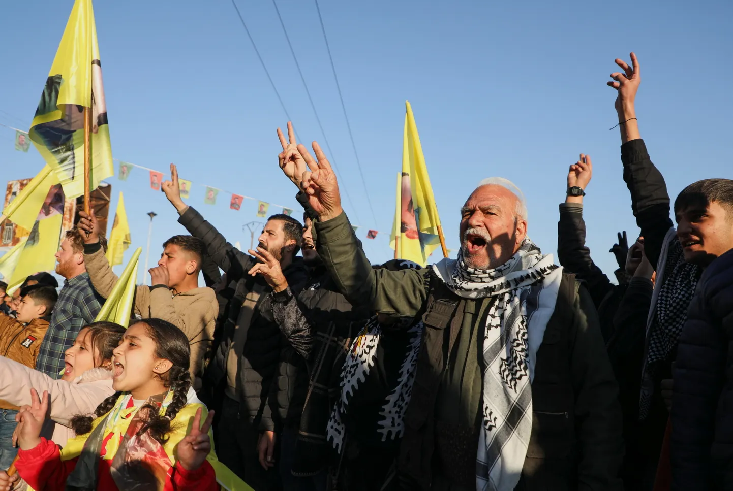 Süüria kurdid Hasakah's pärast rühmituse liidri Abdullah Ocalani üleskutset relvad maha panna.