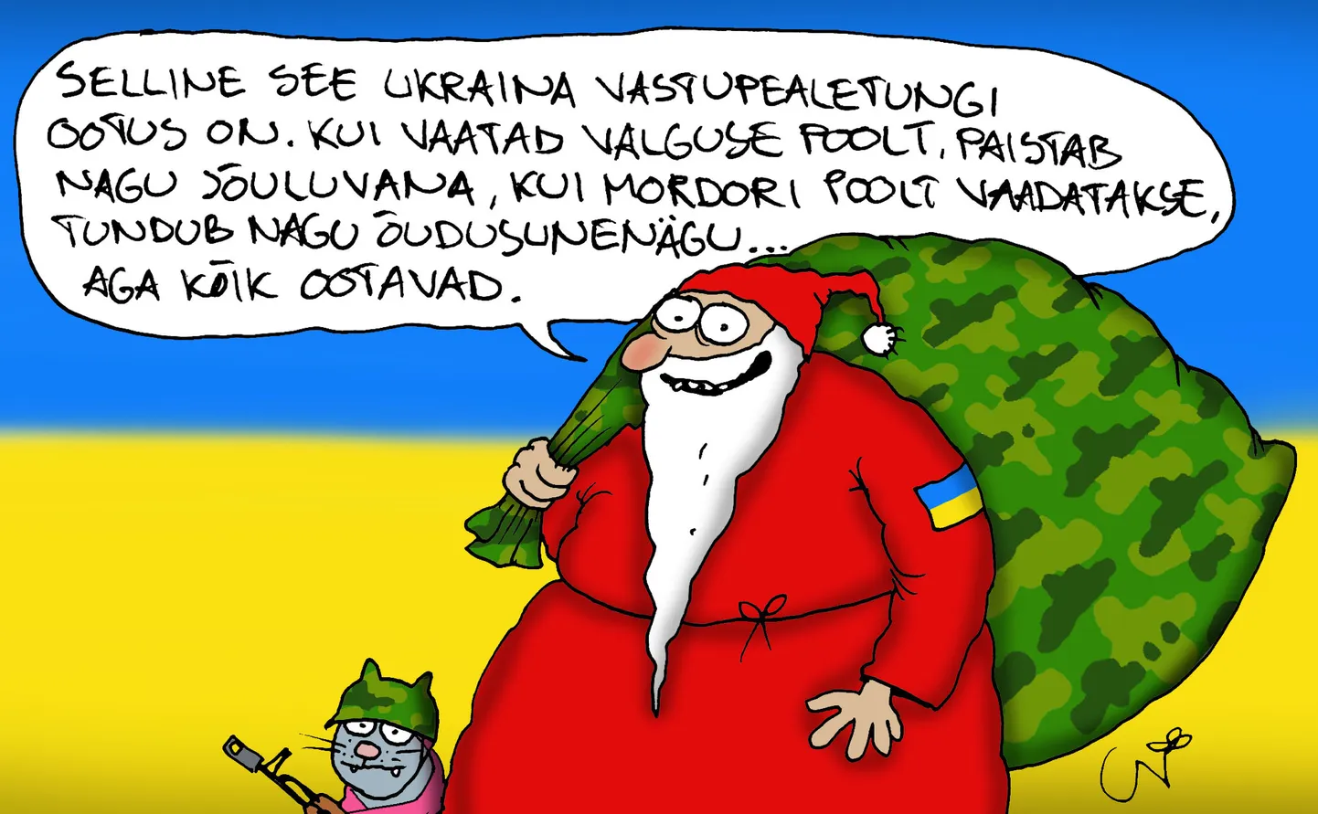 Urmas Nemvalts joonistab.