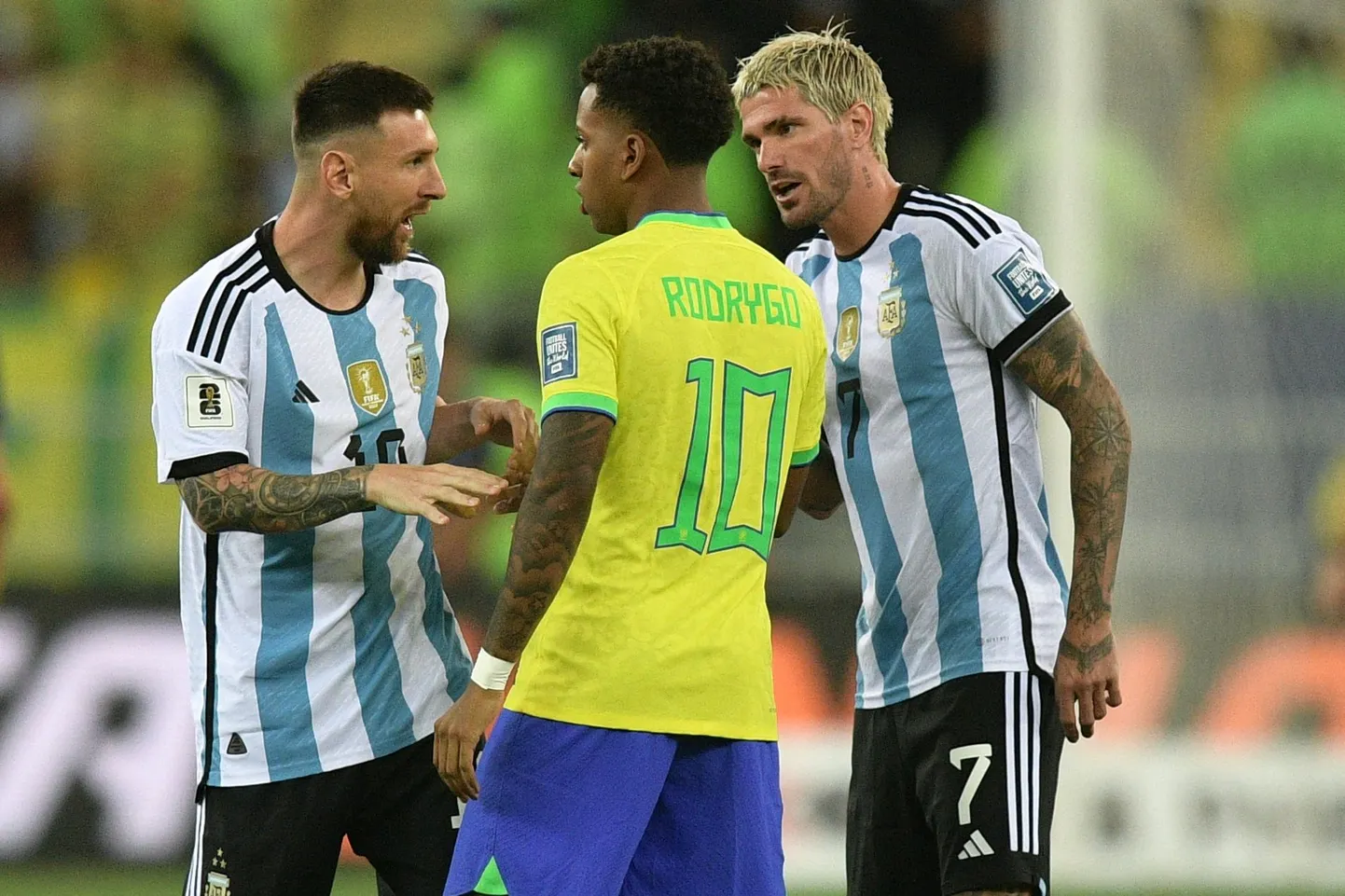 Lionel Messi ja Rodrygo.