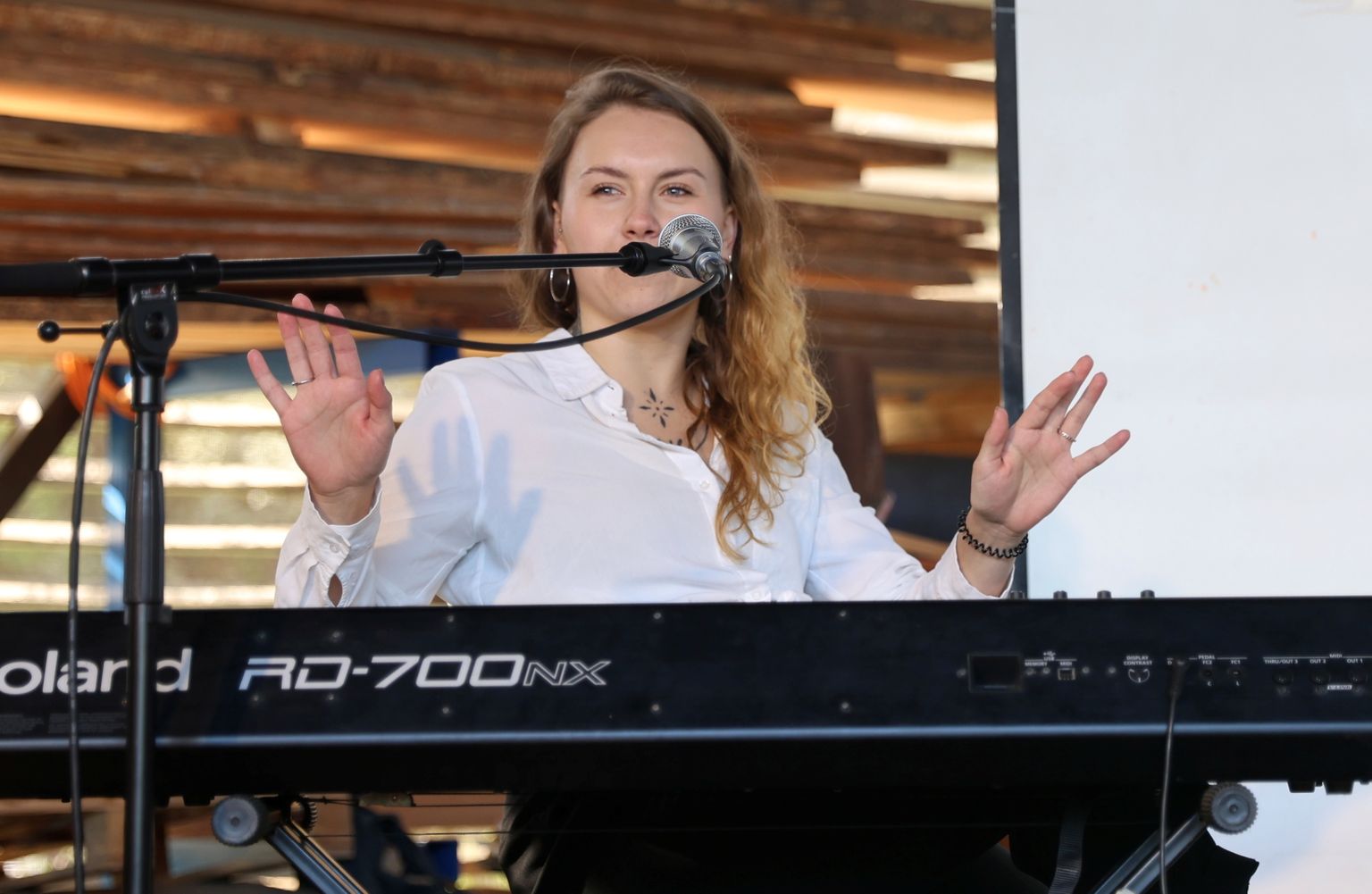 Lodjakojas peetud linnujämmil esines teiste seas ka Eestit Eurovisioonil esindanud Alika Milova üheks taustalauljaks olnud muusik ja Lauri Pihlapi tütar Sofia-Liis Liiv.