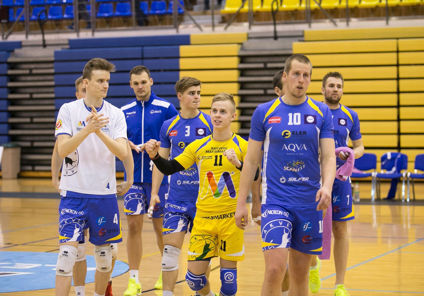 Rakvere võrkpallurid alistasid esimeses veerandfinaali kohtumises Vilniuse mängijad.