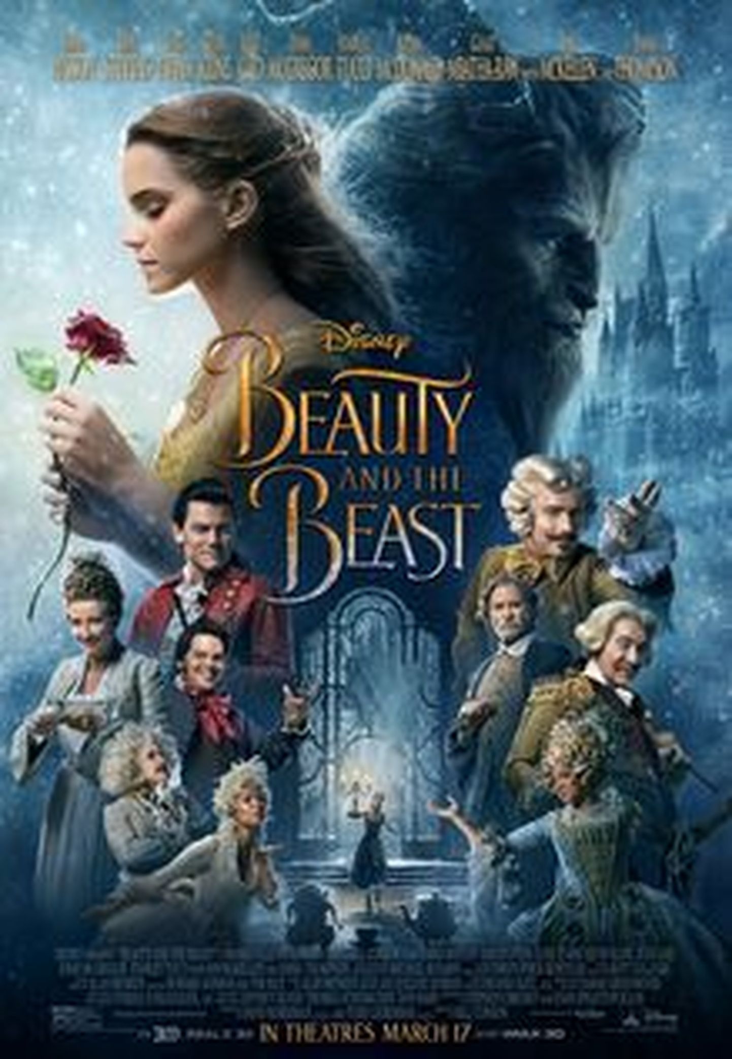 Filmi «Beauty and the Beast» reklaamplakat