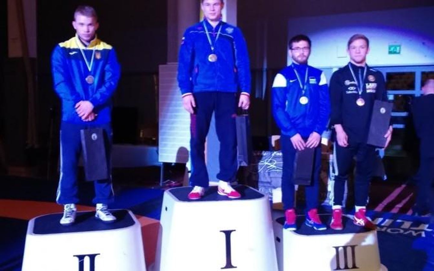 Valga noormees Ott Saar (paremalt teine) saavutas 3. koha. 
