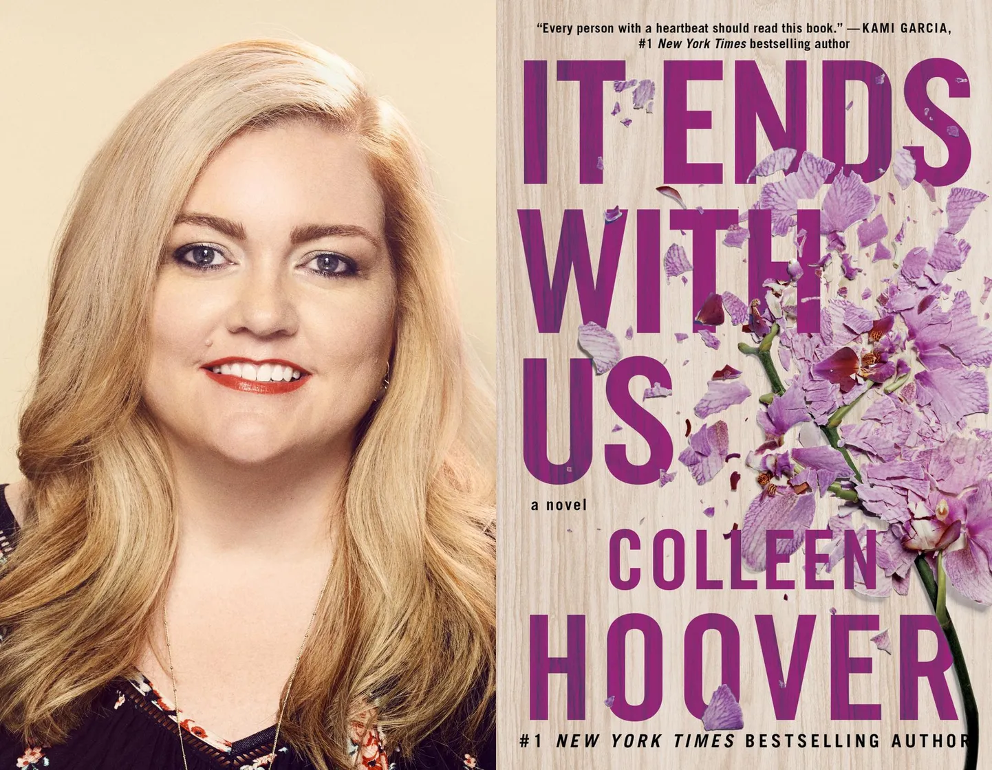 Menukirjanik Colleen Hoover 2016. aastal, mil ilmus tema vastuolulisim raamat «Ei iial enam».