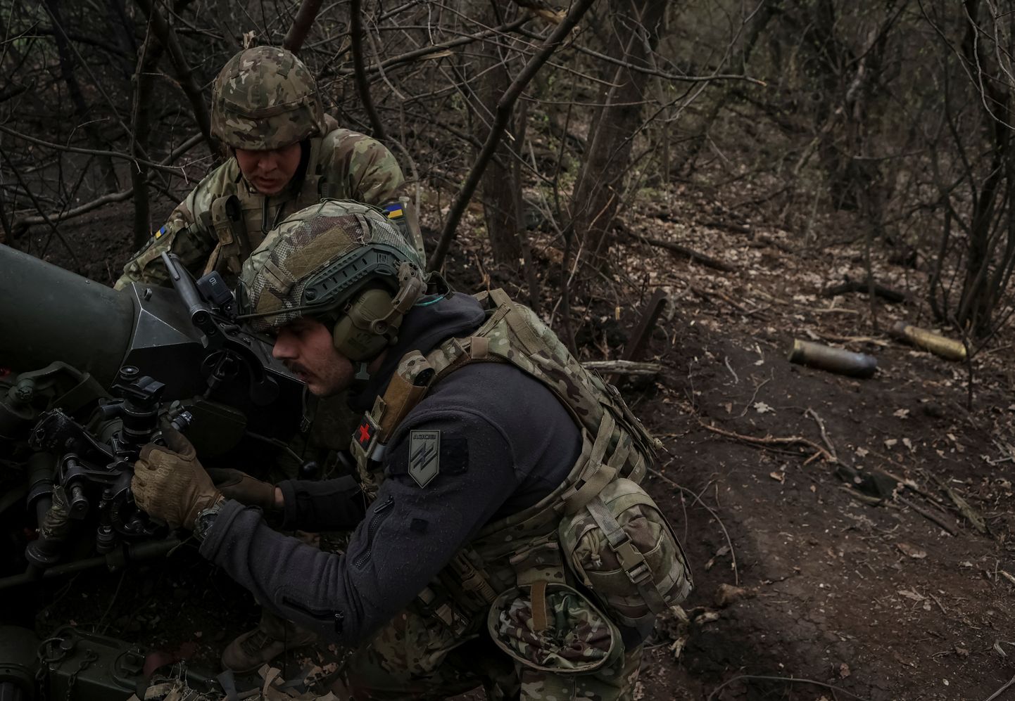 Ukraina sõdurid rindel Donetski oblastis.