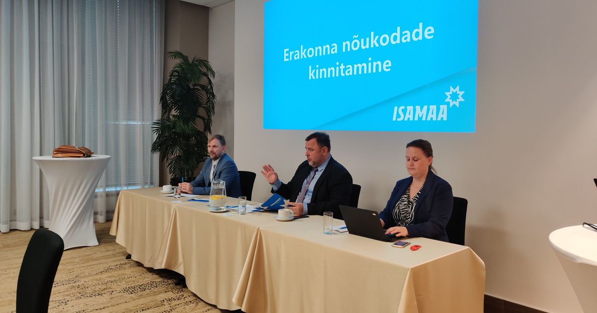 Isamaa: anname inimestele õiguse olla enda raha peremees