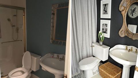 До и после: как превратить ванную комнату в конфетку, потратив меньше 60 евро?