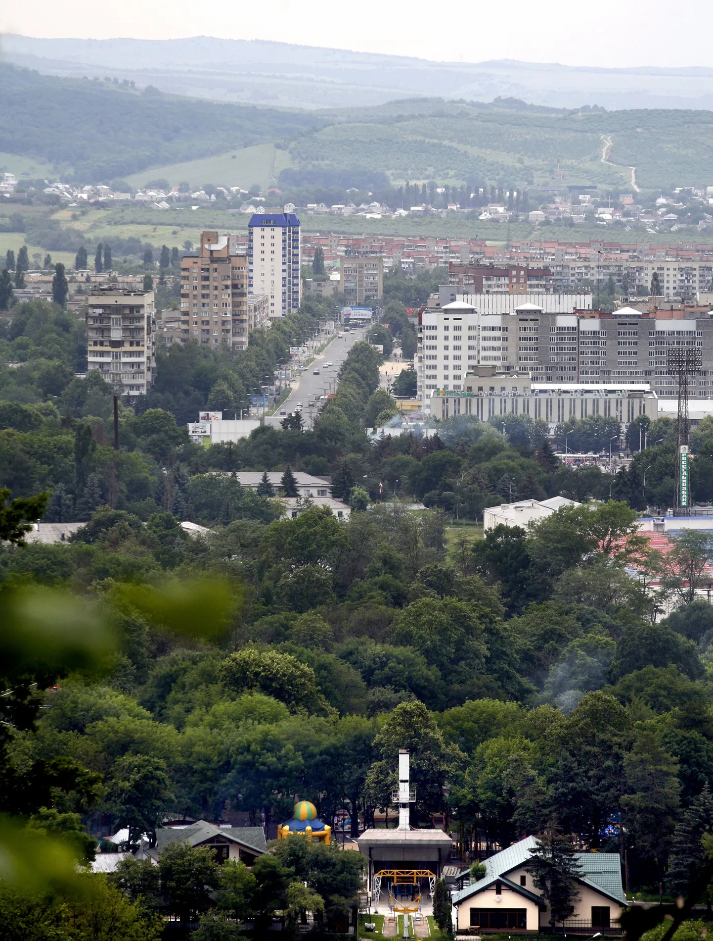 Vaade Kabardi-Balkaaria pealinnale Naltšikile.
