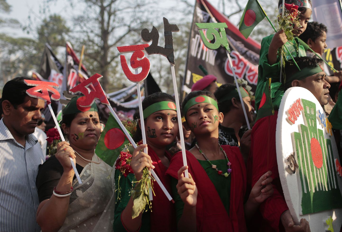 Bangladeshi õpilased kodumaal. Illustratiivne foto.