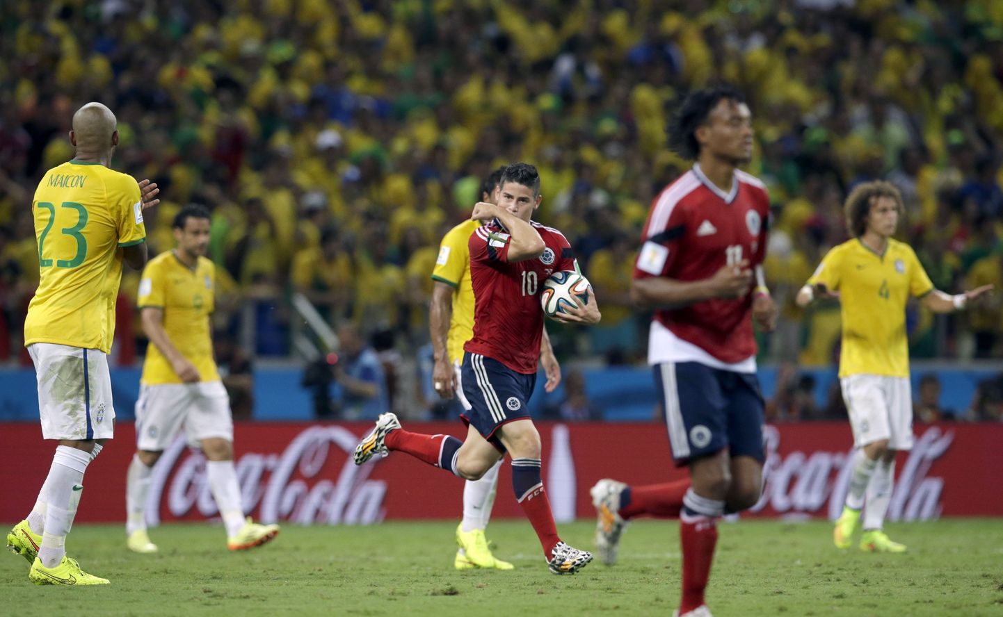 Brasiilia ja Kolumbia vaheline mäng MMil.