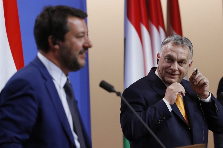 Metteo Salvini ja Viktor Orbán.