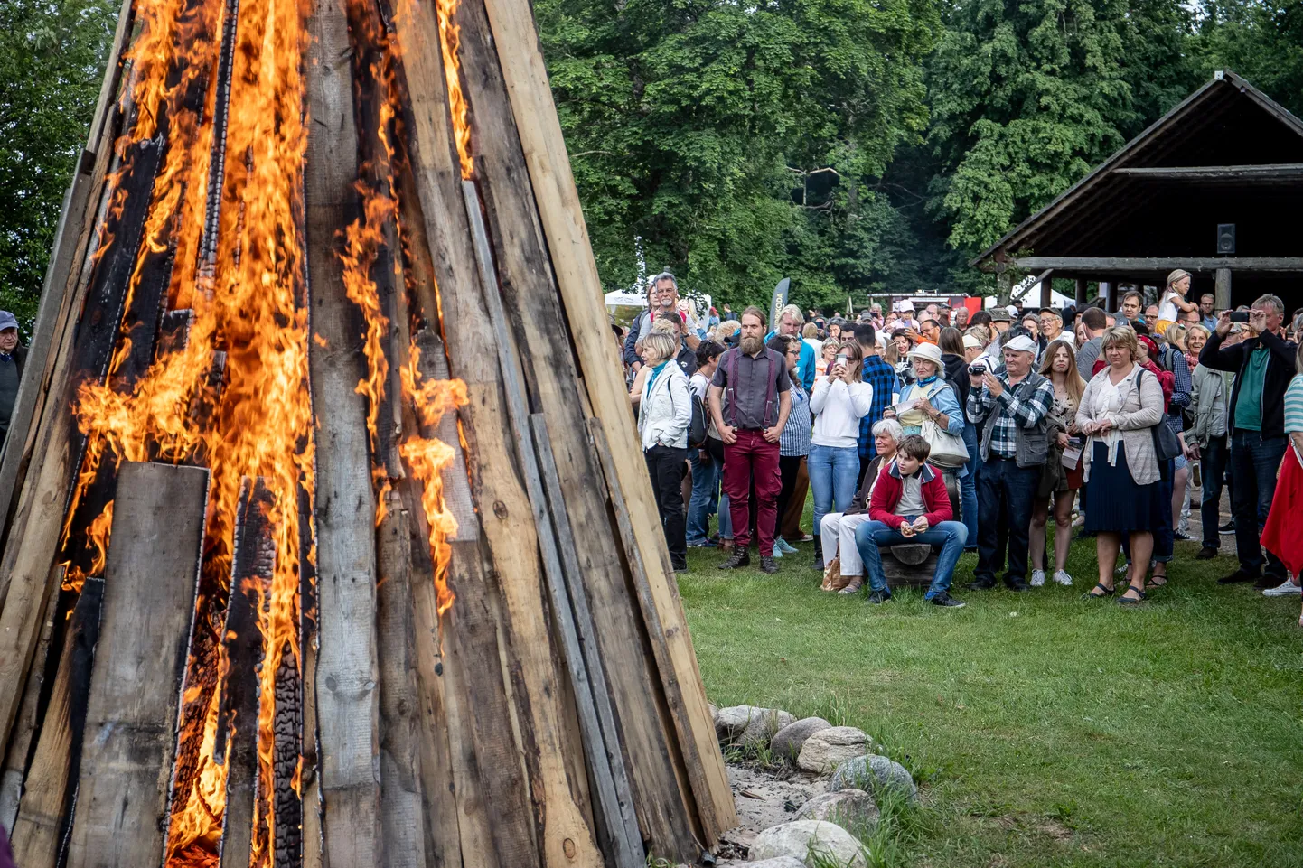 Vabaõhtumuuseumi jaanituli. Pilt on illustratiivne.