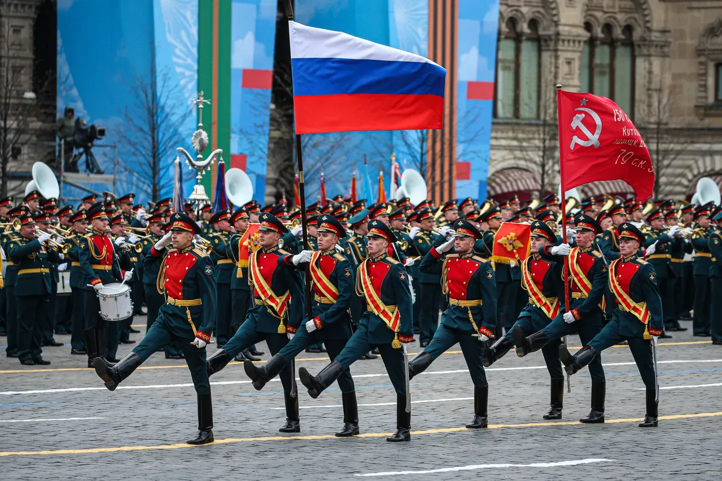 Военный парад 9 мая в Москве.