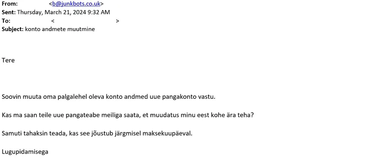Selline petukiri on praegu liikvel.