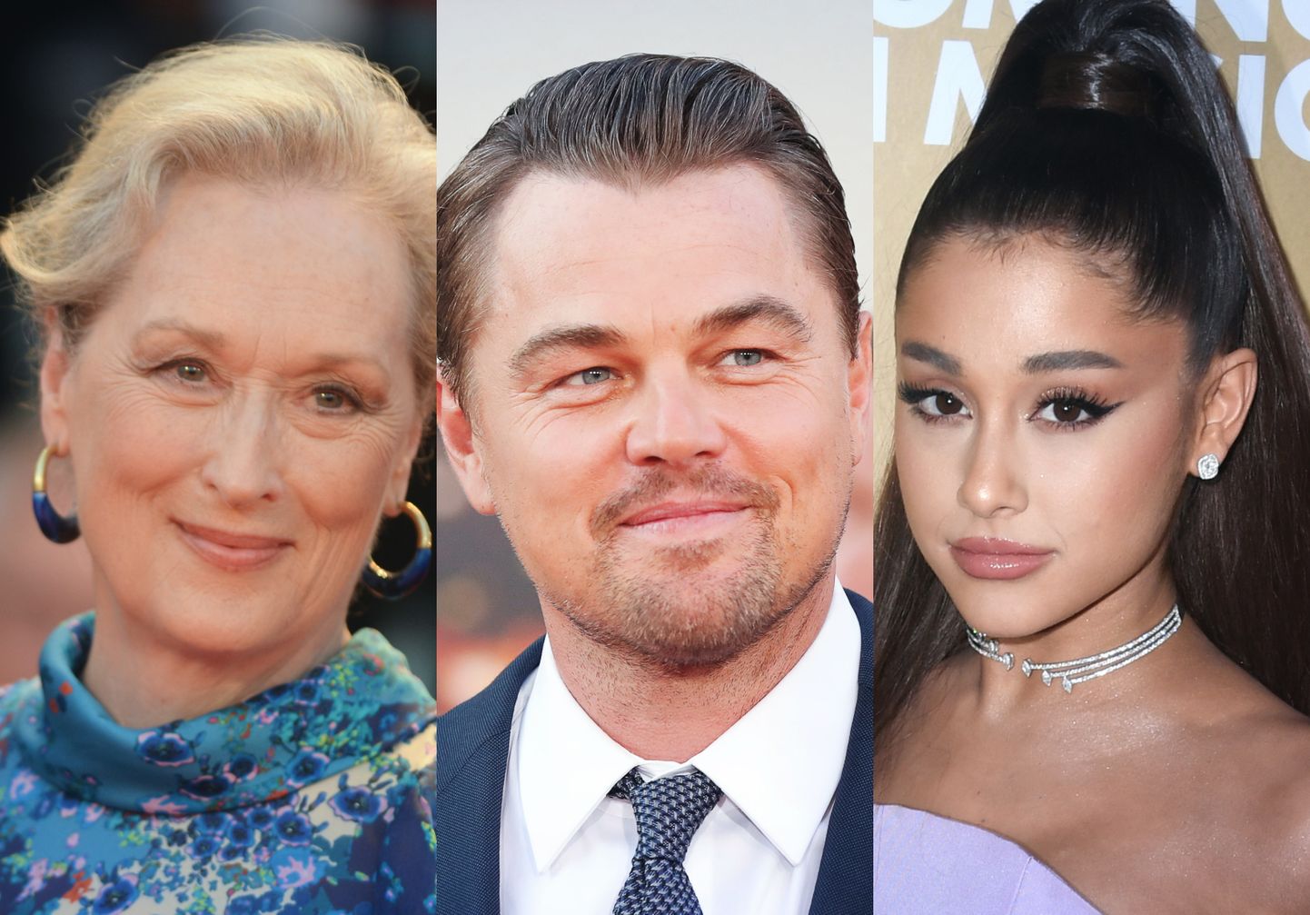 Meryl Streep, Leonardo DiCaprio ja Ariana Grande