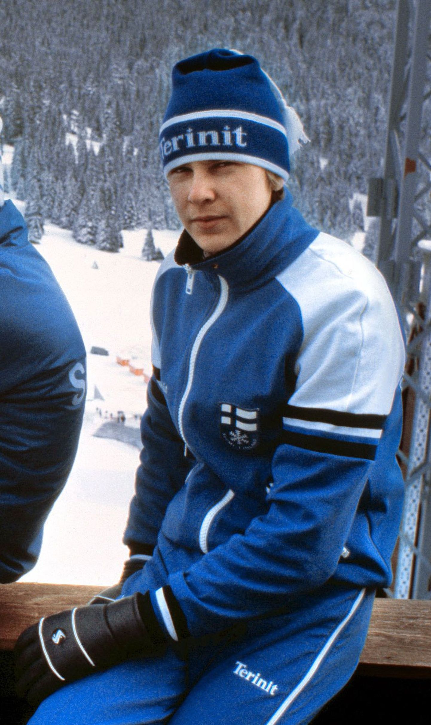 Soome suusahüppelegend Matti Nykänen 1984. aastal.