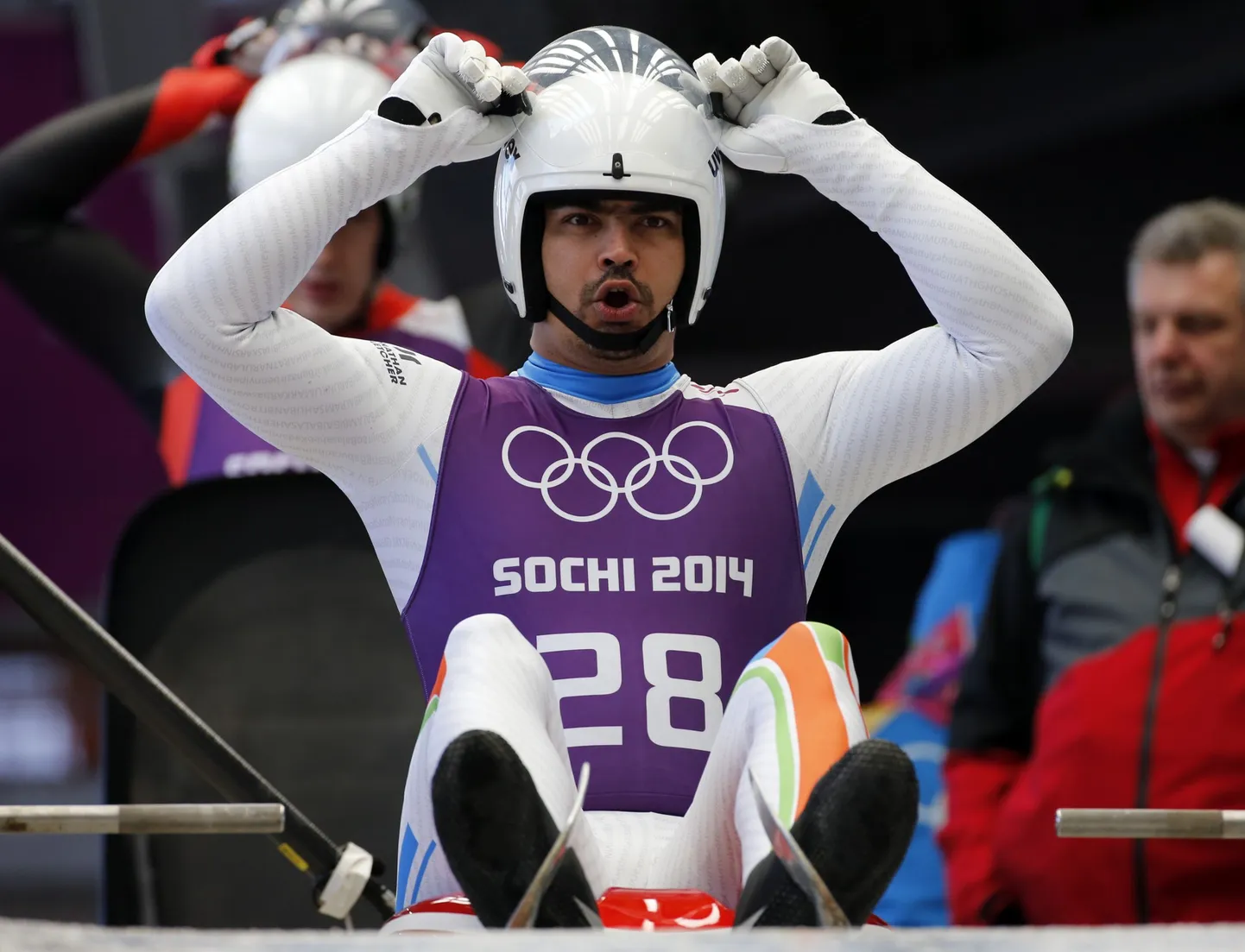 Shiva Keshavan Sotši olümpiamängudel, kus tema laeks jäi meeste ühekelgul 39 osaleja seas 37. koht.