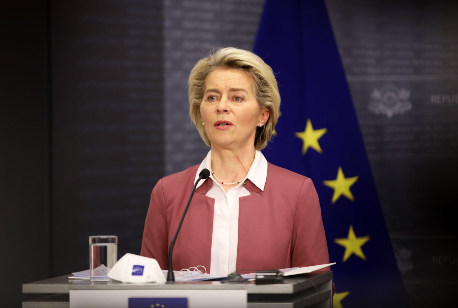 Eiropas Komisijas prezidente Urzula fon der Leiena.