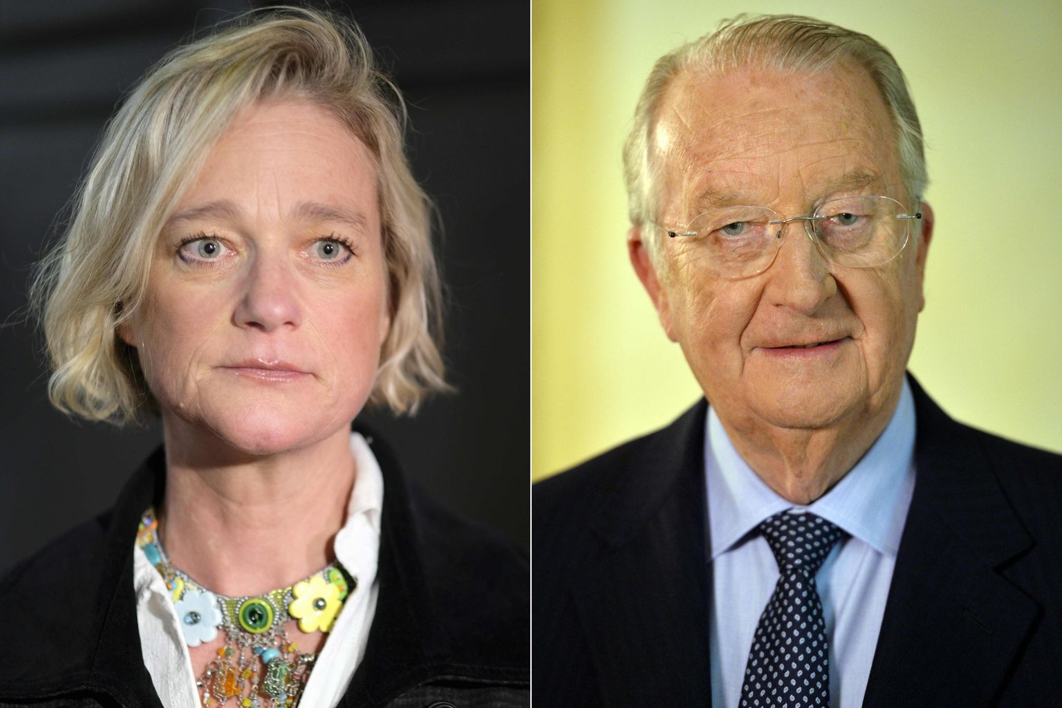 Belglanna Delphine Boël (vasakul) ja Belgia endine kuningas Albert II