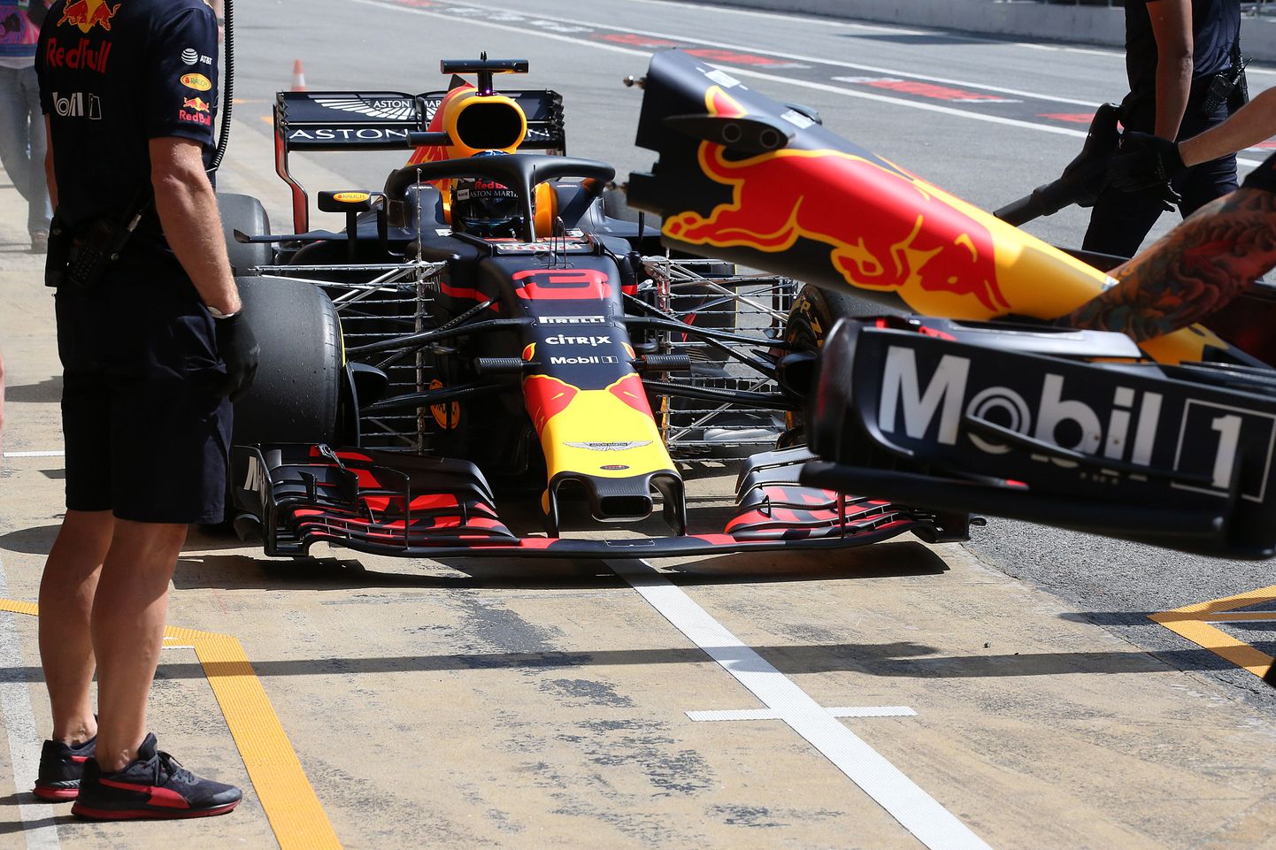 Daniel Ricciardo Hispaania GP esimesel vabatreeningul.