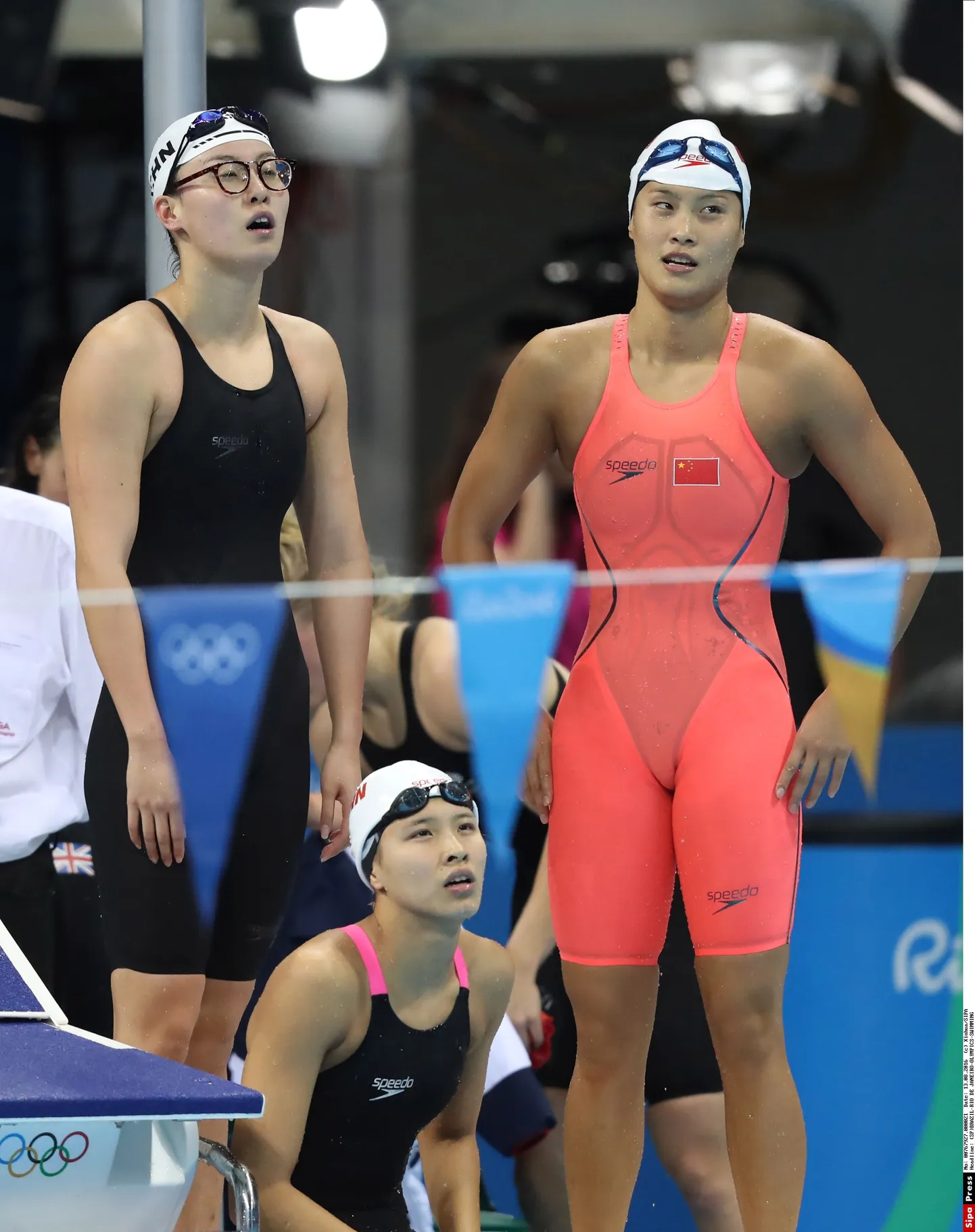Fu Yuanhui (vasakul) ja  Zhu Menghui