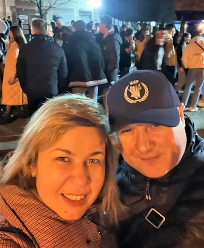 Inna ja Pavlo Lvivis koos.